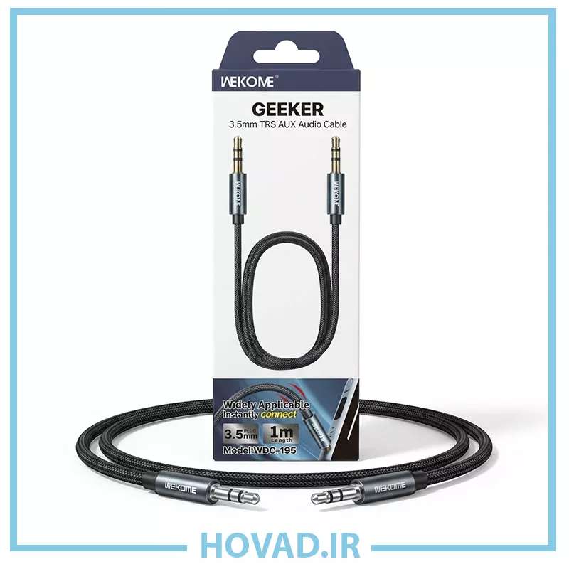 کابل انتقال صدا (AUX) وکوم (WEKOME) سری GEEKER مدل WDC-195